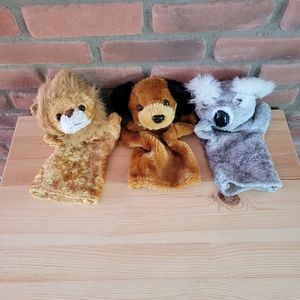 3 vintage puppets